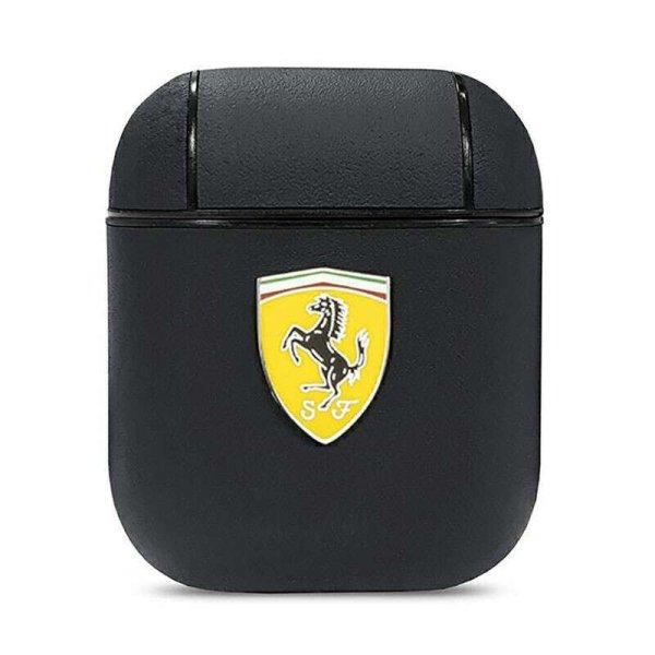 Ferrari On Track Leather - tok AirPods 1/2 gen fekete
