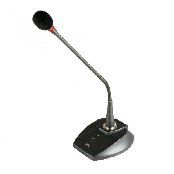 SAL M 11 asztali mikrofon, elektret kondenzátor, kardioid
iránykarakterisztika, XLR