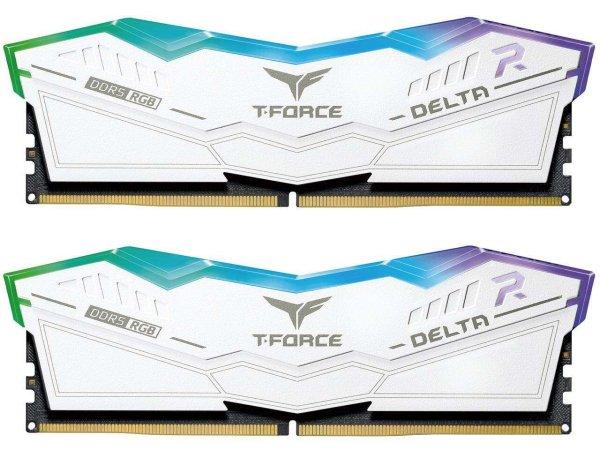 TeamGroup 32GB / 6000 T-Force Delta RGB White DDR5 RAM KIT (2x16GB)