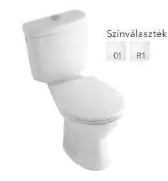 Solinar 6003 1901 Monoblokk WC csésze, hátsó kifolyású, tartály és
ülőke nélkül fehér***