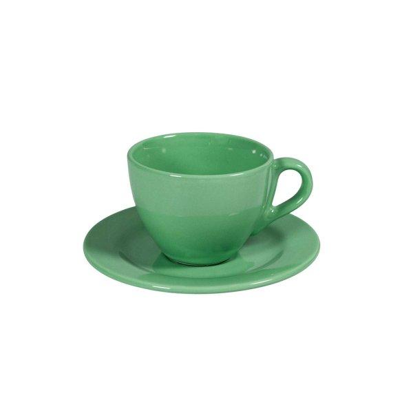6 darabos Cesiro szett: Menta zöld- 160 ml-es  tányéros csésze