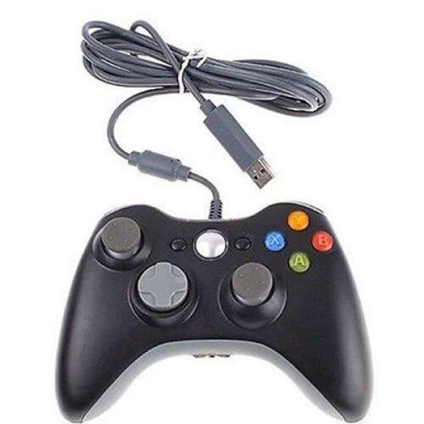 EDUDU Gamepad, Xbox 360 Konzol, PC, 2 m kábel, Fekete / Szürke
