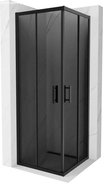 Mexen Rio Zuhanykabin Toló ajtóval  70 x 70 cm, grafit,  fekete  -
860-070-070-70-4 Toló ajtós