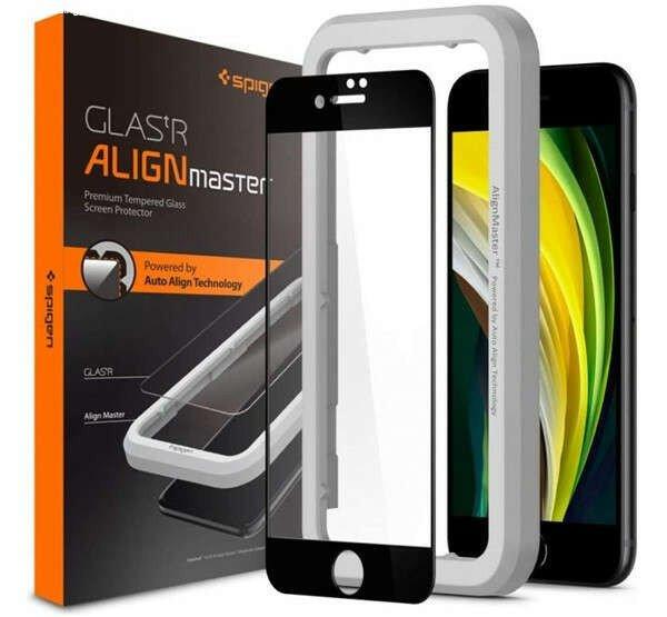 Spigen AlignMaster Glas.tR iPhone SE 2022/2020/8/7 Tempered kijelzővédő
fólia