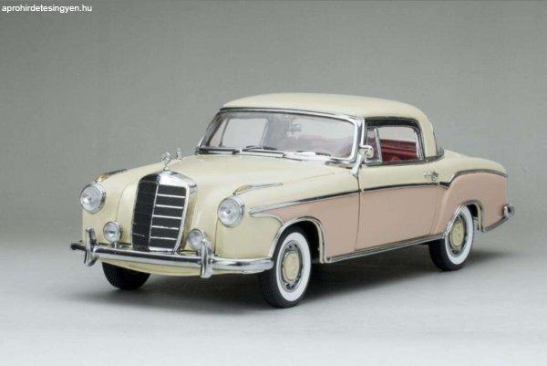 1958 Mercedes-Benz 220SE Coupe Cream and Pink 1:18