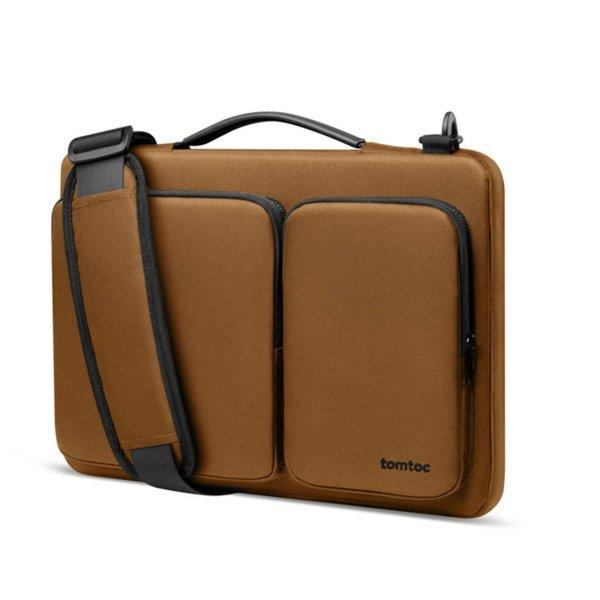 Tomtoc - Defender laptop táska (A42F2Y1) - vállpánttal és kis kártyatartó
zsebbel, 16