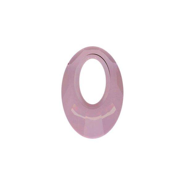 Helios Swarovski medál - vastag vagy vékony nyaklánccal - Antique Pink - lila