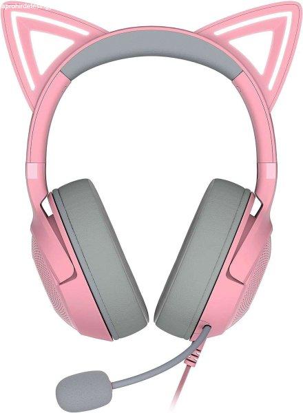 Razer Kraken Kitty Edition V2 Vezetékes Gaming Headset Quartz Edition -
Rózsaszín