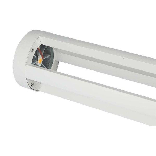 V-TAC 10W kültéri COB LED lámpa oszlop 80 cm, természetes fehér, fehér
házzal, 100 Lm/W - SKU 128326