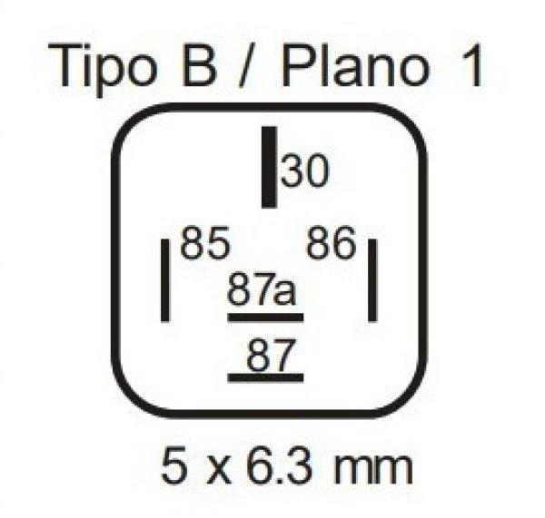 Relé 12V 5 lábú 40/15A
