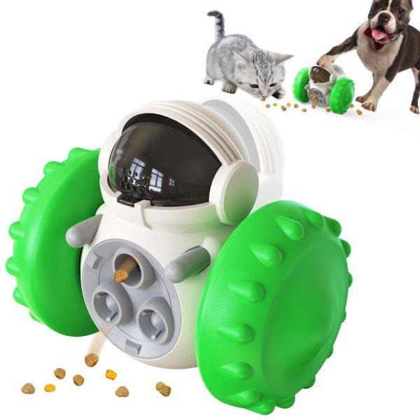Interaktív lassú etető kutyajáték zöld