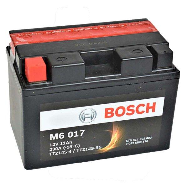 Bosch YTZ14S-BS 12v 11ah 230A bal AGM motor akkumulátor