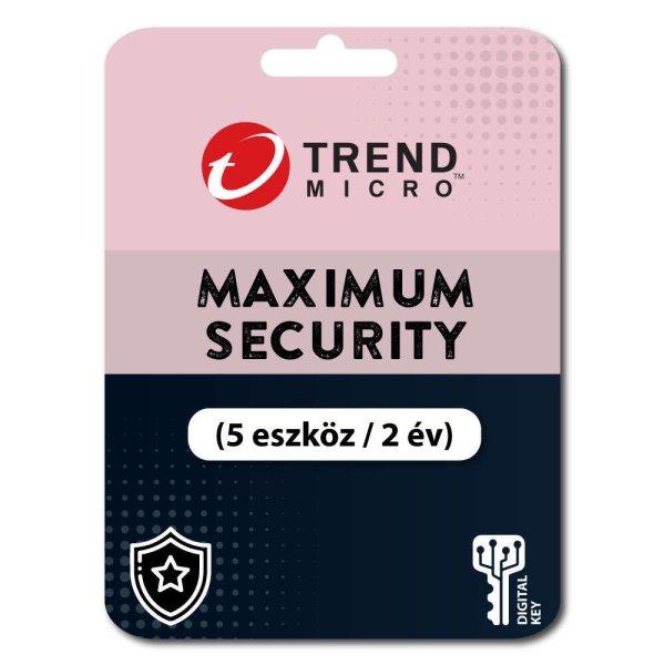 Trend Micro Maximum Security (5 eszköz / 2 év) (Elektronikus licenc) 