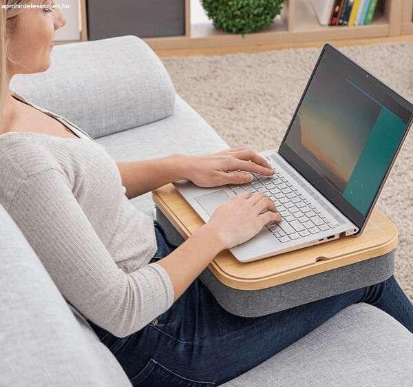 Hordozható laptop asztal tároló hellyel
