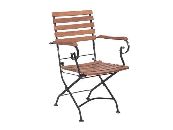 München összecsukható kerti szék karfával - 53x86x57cm