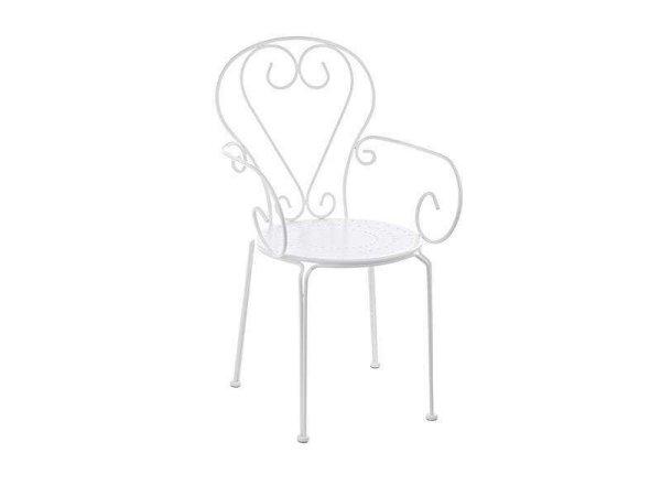 Fehér terasz szék karfával