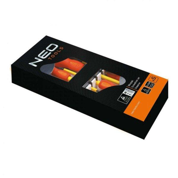 Neo Tools 04-220 csavarhúzó készlet 5db, 1000v, szigetelt, Piros/Sárga