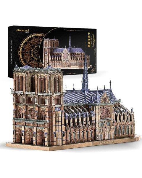 Puzzle 3D Piececool, Notre-Dame de Paris, Fém, 382 piese