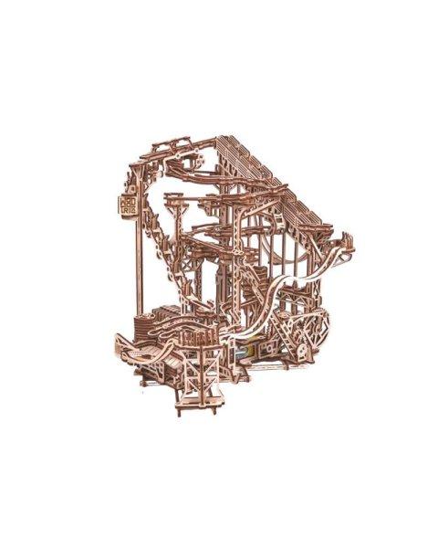 Puzzle 3D mekanikus, Spirál Marble Run, WT, lemn, 558 piese