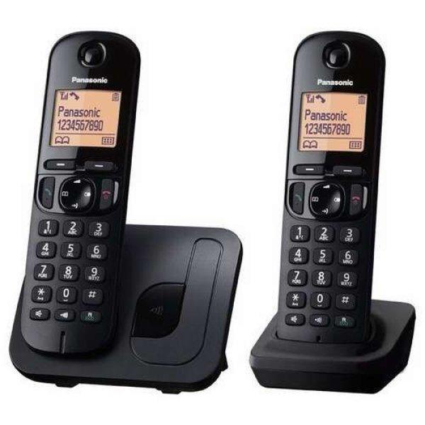 Panasonic KX-TGC212 DECT telefon Hívóazonosító Fekete
