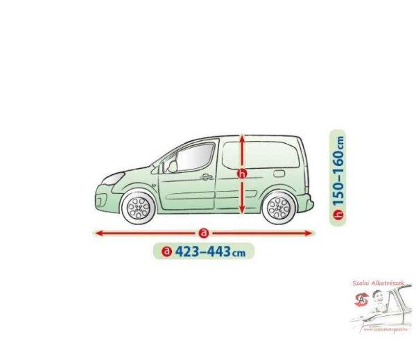 Peugeot Partner autótakaró ponyva Mobil Garázs - Kisárúszállító L
423-443Cm