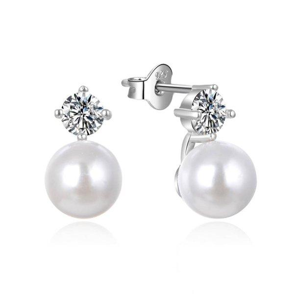 MOISS Gyönyörű ezüst fülbevaló
gyöngyökkel Naomi E0003104