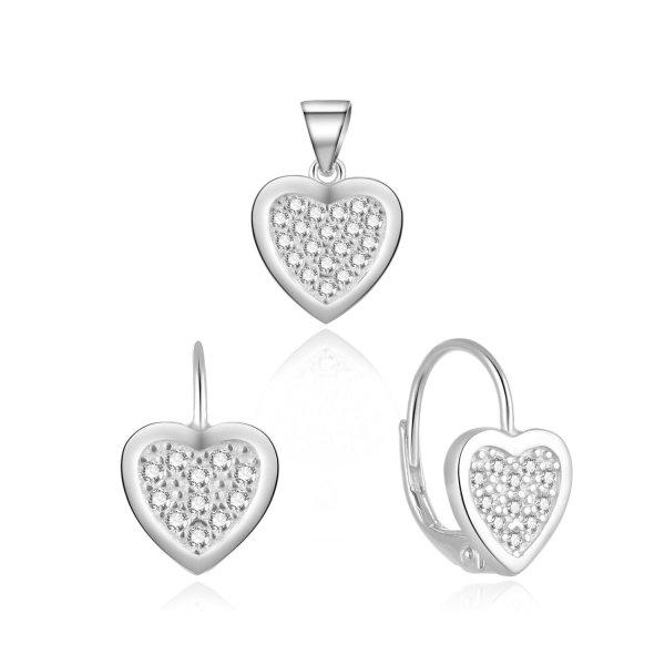 MOISS Romantikus ezüst ékszerkészlet Szív S0000272
(medál, fülbevaló)