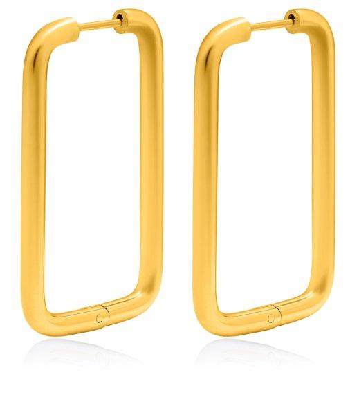 Troli Jellegzetes téglalap alakú fülbevaló, aranyozott
acélból VAAXF546G