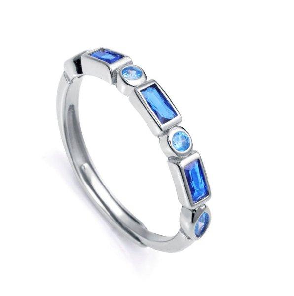 Viceroy Gyönyörű ezüst gyűrű kék
cirkónium kövekkel 9121A0 53 mm
