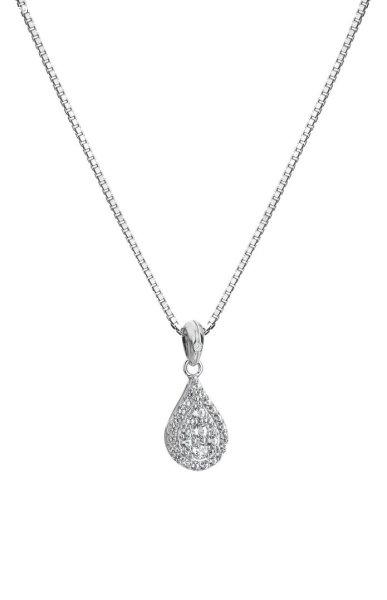 Hot Diamonds Elegáns ezüst csillogó topáz és
gyémánt nyaklánc Glimmer DP913 (lánc, medál)