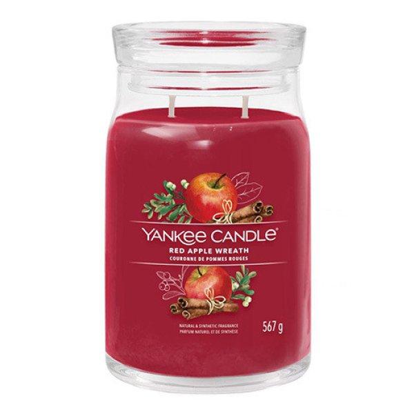 Yankee Candle Illatgyertya Signature nagy üveg Red Apple Wreath 567 g