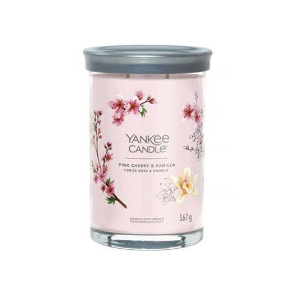 Yankee Candle Illatgyertya Signature tumbler Pink Cherry Vanilla 567 g - nagy