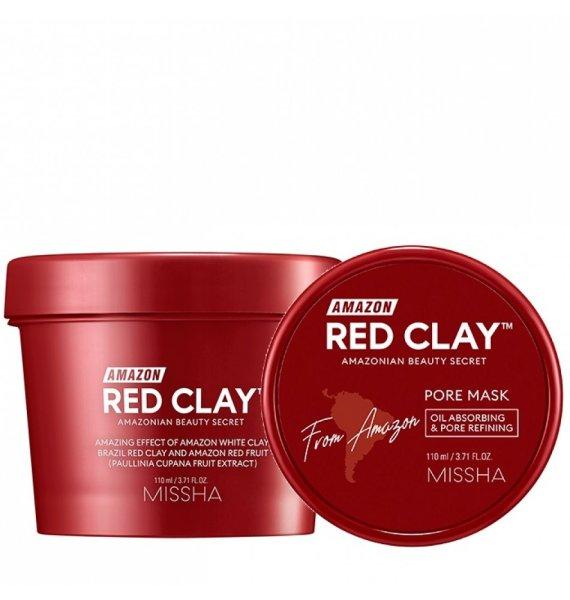 Missha Tisztító maszk vörös agyaggal Amazon Red Clay™
(Pore Mask) 110 ml