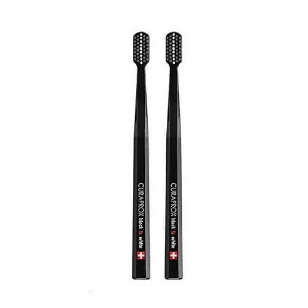 Curaprox Ultra puha fogkefe Black Is White - Duo Pack Black