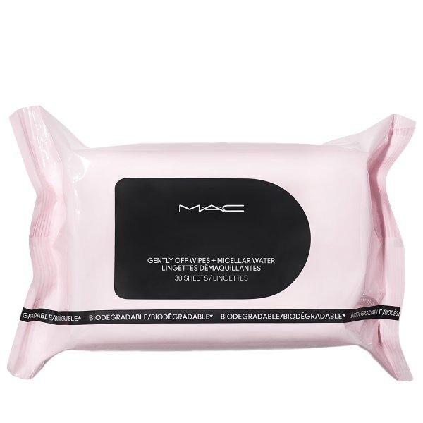 MAC Cosmetics Sminklemosó törlőkendő Micellar Water
(Gently Off Wipes) 80 ks