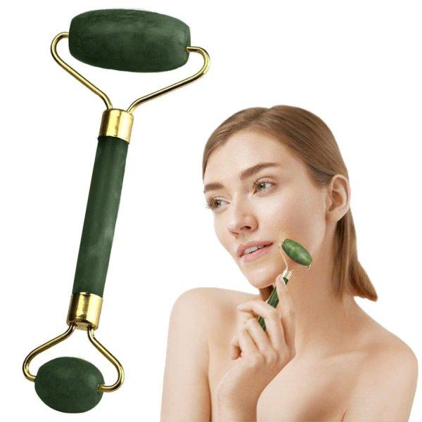 Jade arcmasszírozó zöld-arany