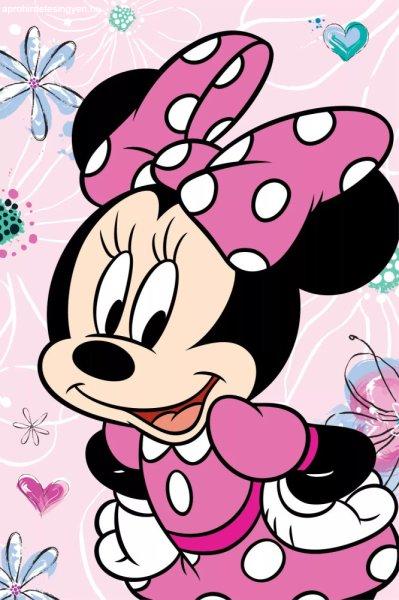 Disney Minnie egér Flowers mikroflanel takaró
