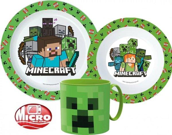 Minecraft micro gyerek étkészlet 