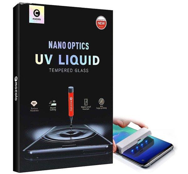 MOCOLO UV LIQUID képernyővédő üveg (3D full cover, íves, karcálló,
0.3mm, 9H + UV lámpa) ÁTLÁTSZÓ Samsung Galaxy S21 Ultra (SM-G998) 5G