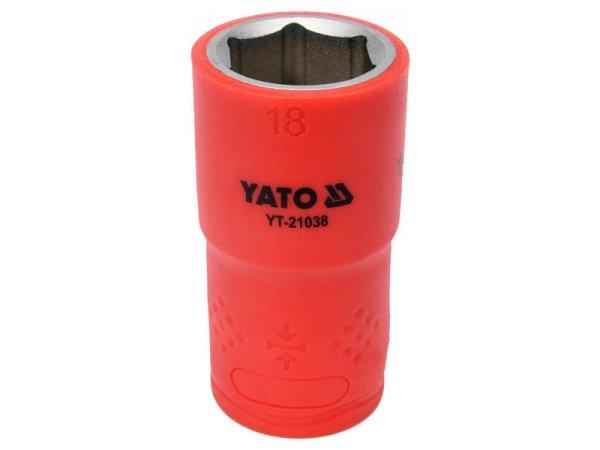 YATO Szigetelt dugókulcs 1/2" 18 mm 1000 V CrV