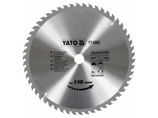 YATO Fűrésztárcsa fához 350 x 30 x 2,5 mm / 54T
