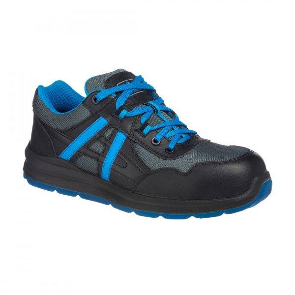 Portwest Mersey munkavédelmi cipő S1P (fekete/kék 40)