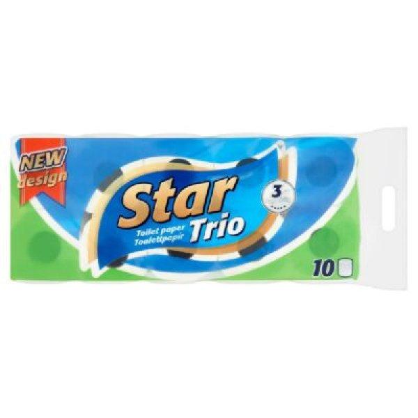 Star trio WC papír (Toalettpapír) 10 tekercses 3 rétegű
