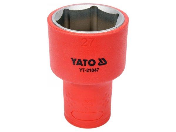 YATO Szigetelt dugókulcs 1/2" 27 mm 1000 V CrV