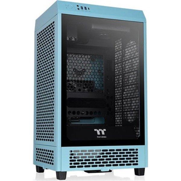 Thermaltake The Tower 200 táp nélküli ablakos MT Mini Tower
számítógépház türkiz