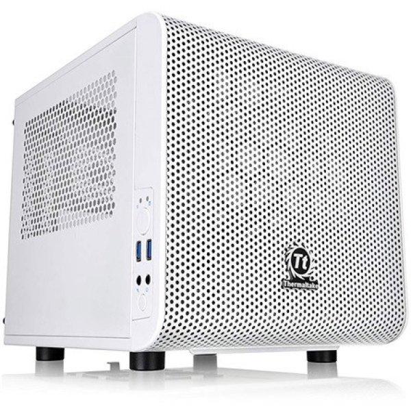 Thermaltake Core V1 Snow Edition táp nélküli Mini-ITX számítógépház
fehér