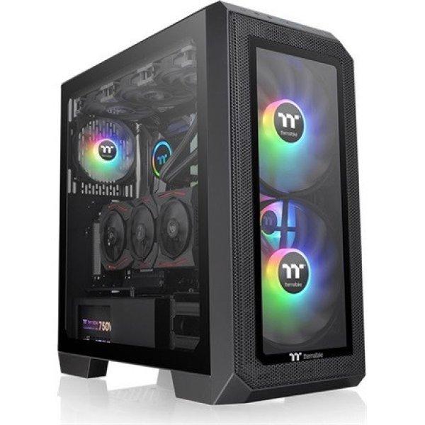 Thermaltake View 300 MX táp nélküli ablakos Mid Tower számítógépház
fekete