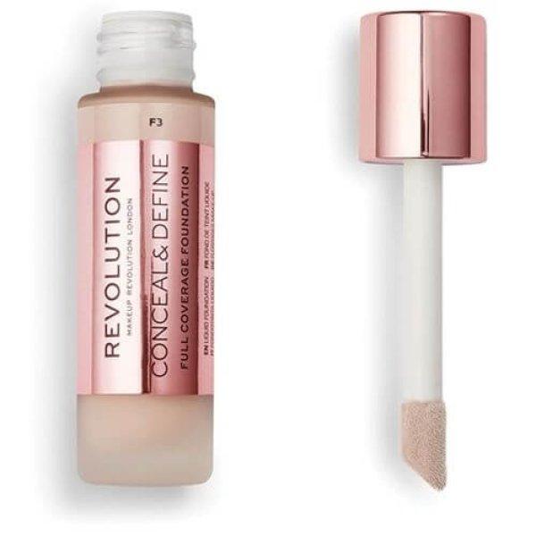 Revolution Fedő smink applikátorral Conceal & Define (Makeup Conceal
and Define) 23 ml F7