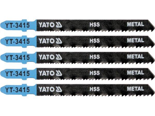 YATO Dekopírfűrészlap fémre T-befogás 24-10TPI 100/1,0 mm HSS (5 db/cs)