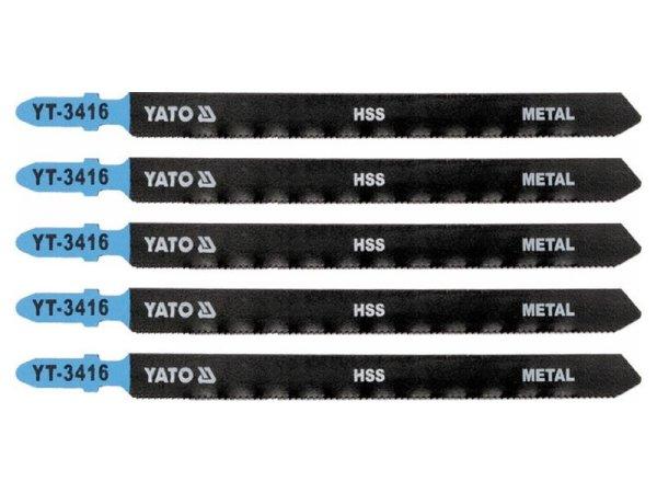 YATO Dekopírfűrészlap fémre T-befogás 21TPI 130/1,0 mm HSS (5 db/cs)